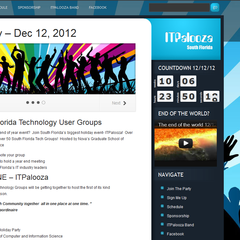 ITPalooza – South Florida Tech Holiday Party 12/12/12